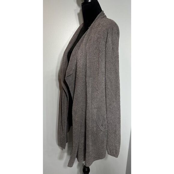 Barefoot Dreams CozyChic Lite Open Front Cardigan Brown Style 903 Size XXS/XS - Picture 3 of 7